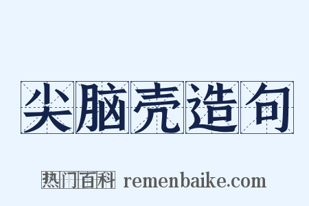 尖脑壳造句是什么意思的图片